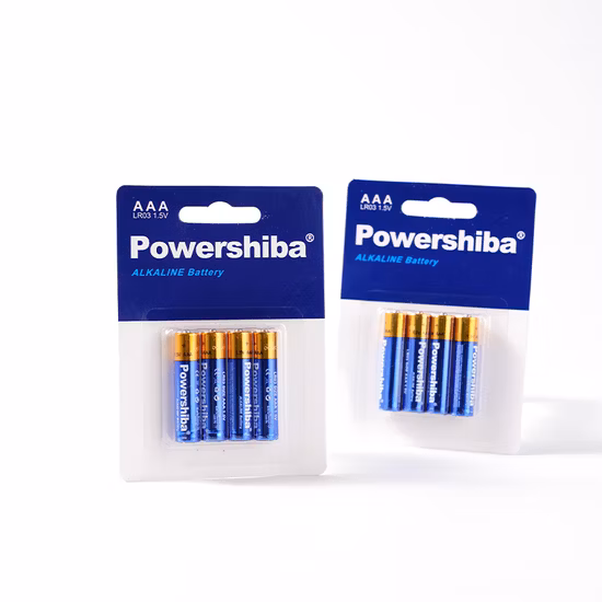 Batteria alcalina n. 7 a secco 1,5 V AAA Am4 Lr03 per auto elettriche